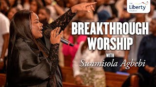 Sunmisola Agbebi Breakthrough Worship at The Liberty Church Global [upl. by Ltsyrk]