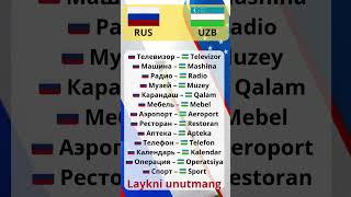 RusUzbek Lugatlar layk va obunani bosing uzbek rus [upl. by Cost]