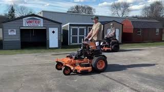 Scag VRide ll vs Scag VRide XL Zero Turn Lawn Mower Race [upl. by Joby]