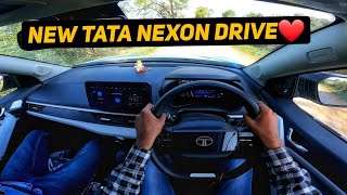 New Tata Nexon Facelift 2024 Drive Review  Nexon Creative Plus Petrol Manual Drive🚀 [upl. by Hamachi]