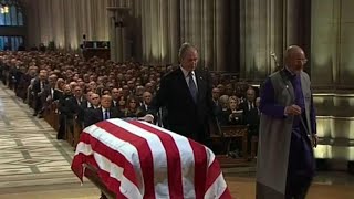 George HW Bush honoured at state funeral [upl. by Eneri261]