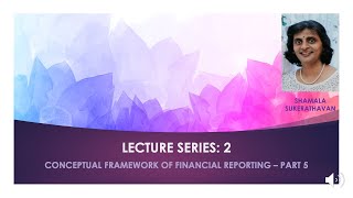 Lecture Series 2 Part 5 Conceptual Framework  Recognition and Derecognition [upl. by Ydnak]