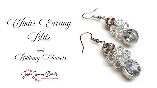 Winter Earring Blitz 5 DIY Tutorials Featuring ​⁠JesseJamesBeads ❄️❄️❄️ [upl. by Bax462]