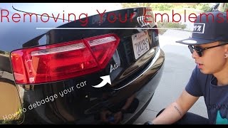 How to Debadge your car  AUDI A5 [upl. by Boggs]