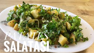 Patates Salatası Tarifi  Haşlanmış Patates Nasıl Değerlendirilir  Haşlanmış Patates Tarifleri [upl. by Aenehs]