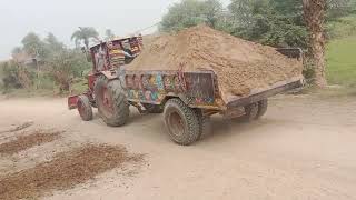 Tractor 🚜 Loading Soil On The Trolley Full [upl. by Mure804]