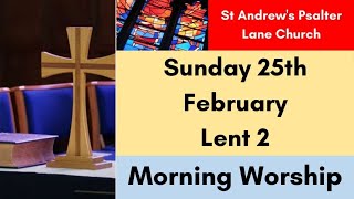 St Andrews Psalter Lane Church Service of Morning Worship for Sunday 25th February 2024 [upl. by Nyram778]