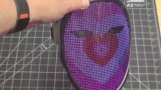 Unboxing an awesome Programmable LED Mask [upl. by Linders]