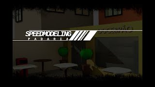 Padaria  Speed Modeling  Blender 3D blenderbrasil speedmodeling [upl. by Brathwaite]