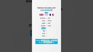 Calendar French Vocabulary 🇫🇷 [upl. by Arahset]