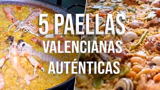 ¡¡5 PAELLAS VALENCIANAS AUTÉNTICAS [upl. by Irok]