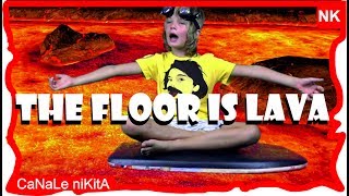 The floor is lava challenge ita IL PAVIMENTO È LAVA thefloorislavachallenge  Canale Nikita [upl. by Zaid]