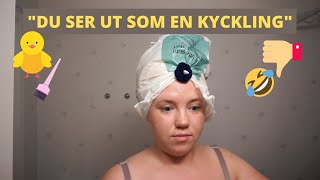 BLEKER HÅRET SJÄLV  Vlogg [upl. by Nylloc]