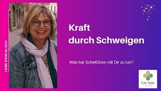 Kraft durch Schweigen  3Tipps warum Schweigen wichtig ist [upl. by Iam938]