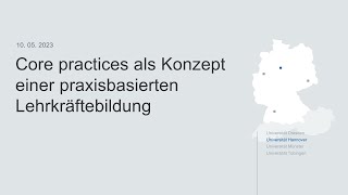 Core practices als Konzept einer praxisbasierten Lehrkräftebildung [upl. by Huoh]