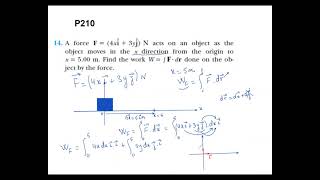 Problem 14 Page 210 Chapter 7 Work Done by a Varying Force [upl. by Ayor]