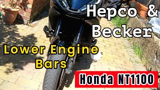 Honda NT1100  Hepco amp Becker Lower Engine Bars [upl. by Nord]