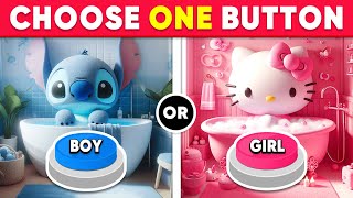 Choose One Button BOY or GIRL Edition 💙🎀 Daily Quiz [upl. by Ahseid]