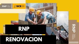 Renovacion RNP Registro Nacional De Proveedores [upl. by Greenman]