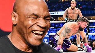 Mike Tyson REACTS to Jake Paul KNOCKING OUT Mike Perry “COUNTDOWN BEGINS…CLOCK IS TICKING” [upl. by Gilmore]