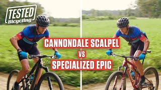 Cannondale Scalpel vs Specialized Epic  TESTED  Bicycling [upl. by Stelmach]