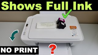 HP Printer Ink Is Full But Not Printing [upl. by Fried446]