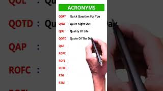 Acronyms  Learn Useful English Phrasal shortsfeed english spokenenglish [upl. by Hoy210]