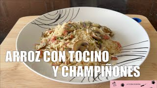 ARROZ CON TOCINO Y CHAMPIÑONES [upl. by Spalla]