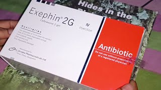 Ceftriaxone 2g iv injection push Exephin 2g injection video 24 Ep60 By anik health tips [upl. by Koloski]