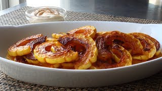 Delicata Squash  How to Prep and Cook Delicata Squash  Healthy Holiday Snack [upl. by Savick]