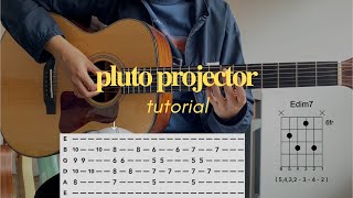 Pluto projector  Rex Orange County guitar tutorial TAB [upl. by Ivets]