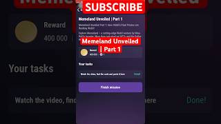 Memeland Unveiled Part 1 Tapswap cod [upl. by Namyw]