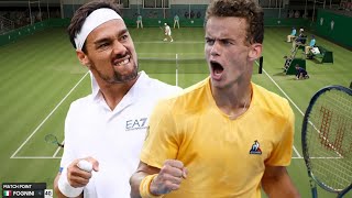 Fabio Fognini vs Luca Van Assche  Wimbledon 2024 [upl. by Saref]