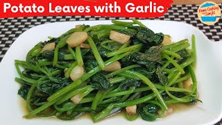 Stir Fry Sweet Potato Leaves with Garlic [upl. by Fokos697]