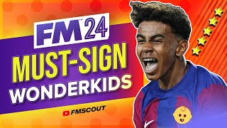 MUSTSIGN Essential FM24 Wonderkids  Football Manager 2024 Wonderkids [upl. by Hgielrac]