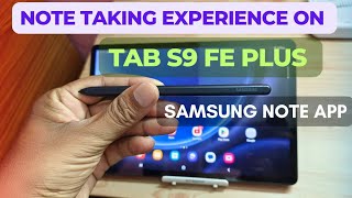 Tab S9 FE Plus Your Ultimate NoteTaking Companion [upl. by Yvor216]