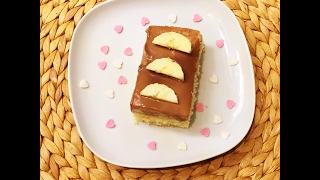 Bananenschnitten rezept 💗كيك ،كيكة الموز Apple cake [upl. by Kcirddehs235]