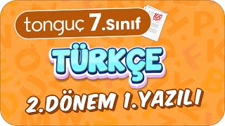 7Sınıf Türkçe 2Dönem 1Yazılıya Hazırlık 📑 2024 [upl. by Ralf173]