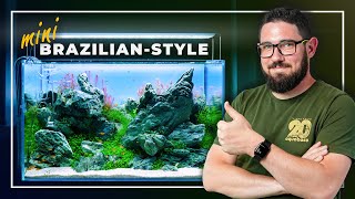 How to Create a Stunning BrazilianStyle Planted Aquarium in a Small Tank  Aquascaping Tutorial [upl. by Whale]