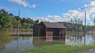 Hurricane Helene 92724 Another view of the start of the flood waters Chilhowie Virginia [upl. by Lotte]