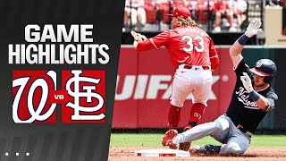 Nationals vs Cardinals Game Highlights 72824  MLB Highlights [upl. by Burnight]