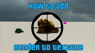 How to add render to texture video script in bge [upl. by Marlen]