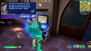 Purchase from Midas Vending Machines or Service Station Fortnite [upl. by Kandace998]