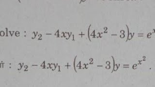 second order linear diff equation with variable coefficient  reduced to normal form  Diff Equation [upl. by Johnstone]