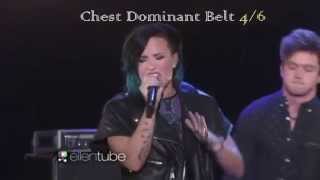 Vocal Morph 5  Demi Lovato  Head to Chest Belt quotEb5quot [upl. by Abey493]