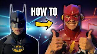 Making the Flash Cowl from a Batman Cowl [upl. by Yerak]