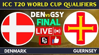 DENMARK vs GUERNSEY  DEN vs GSY  GSY vs DEN FINAL  WORLD CUP QUALIFIERS LIVE SCORE amp COMMENTARY [upl. by Romie751]