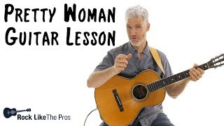 How To Play Pretty Woman Guitar Tutorial  Intro amp Verse  Roy Orbison Van Halen [upl. by Palila]