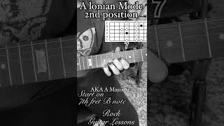 A Ionian mode 2nd position guitar lesson ionianscale majorscale [upl. by Cook425]