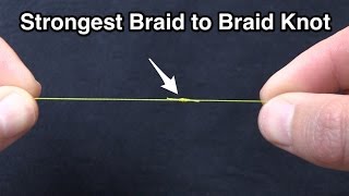 Strongest Braid to Braid Fishing Knot Modified Double Uni Knot [upl. by Sterner319]